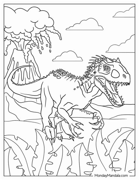 Jurassic World Lego Indominus Rex Coloring Pages