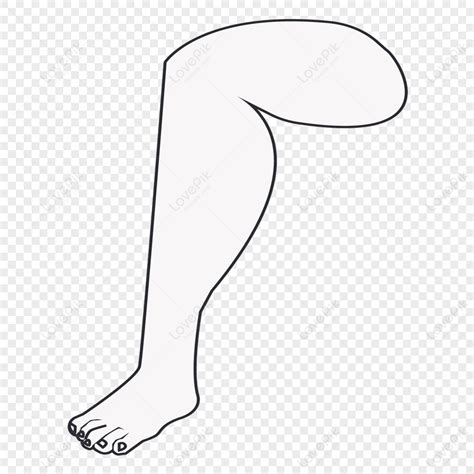 White Skin Bent Legs Clipart,left Leg PNG Transparent And Clipart Image For Free Download ...