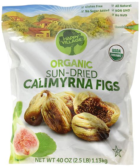 Happy Village Organic Sun-Dried Calimyrna Figs 2.5 lb - Walmart.com