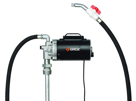 Groz 12V DC Electric Oil Drum Transfer Pump - Self Priming - 3.5 GPM ...