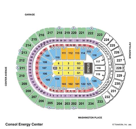 PPG Paints Arena, Pittsburgh PA - Seating Chart View