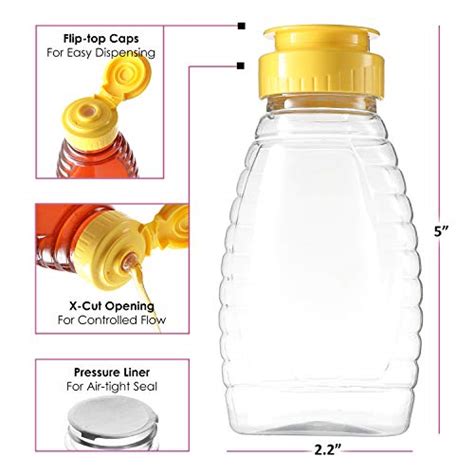 Empty Plastic Honey Bottles – Clear Plastic Honey Jars - PET Food Grade ...