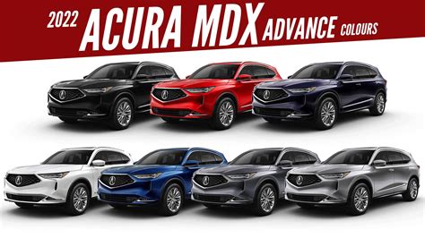 2022 Acura MDX Advance - All Color Options - Images | AUTOBICS