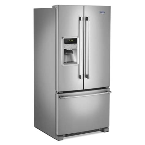 Maytag 21.7-cu ft 3-Door French Door Refrigerator Single Ice Maker (Fingerprint Resistant ...