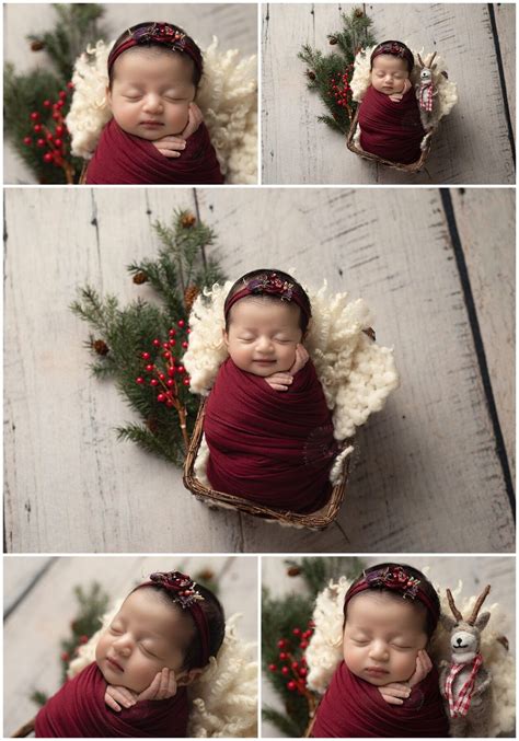 Creative Christmas Newborn Photography - CT Newborn Photographer