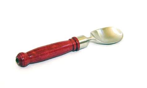 Exotic wood handcrafted wooden handle ice cream paddles