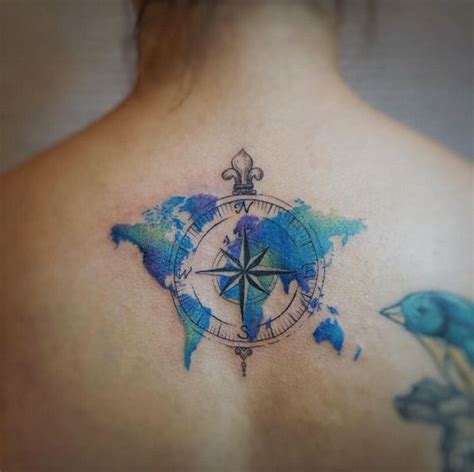 Watercolor tattoo - Watercolor world map by G.NO... - TattooViral.com ...