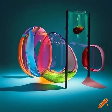 Colorful surrealist playground structure