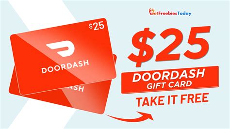 Free $25 Doordash Gift Card (April 11, 2023) | GFT