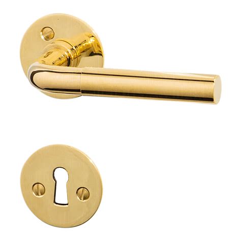 FUNKIS door handle interior - Brass Door handle - 16mm - Funkis Door Handles - VillaHus