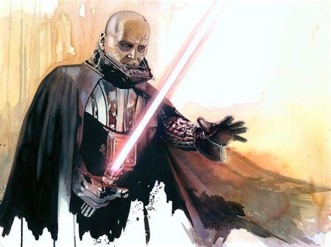 Darth Vader Unmasked watercolor by Brian Rood Darth Vader Unmasked, Starwars, Saga, Dark Lord Of ...