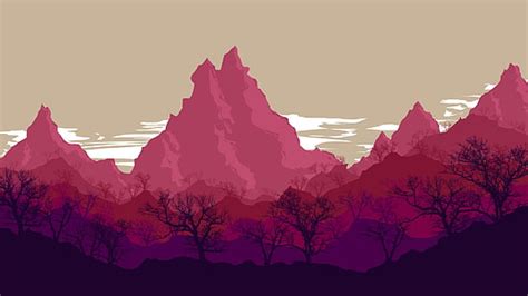 HD wallpaper: Mont Blanc, Samöens, Mountain, Snow, Beauty, Sky, Pink, View | Wallpaper Flare