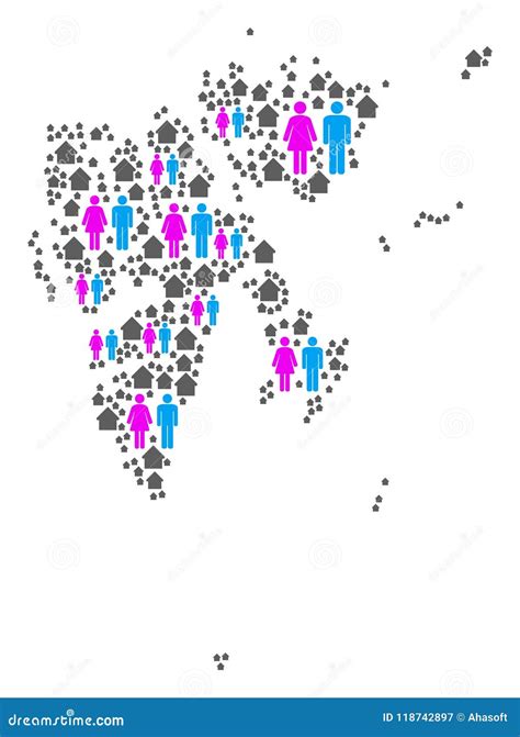 People Svalbard Island Map stock vector. Illustration of geographic ...