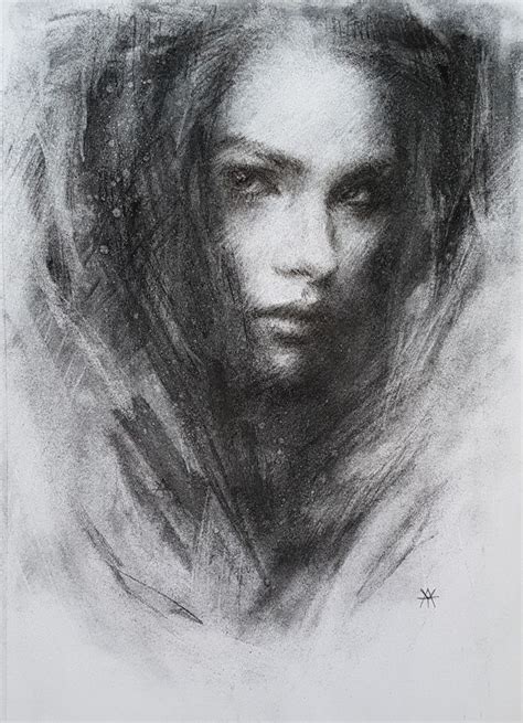 Expressive charcoal portrait available @lizyahmet (instagram) | Drawing ...