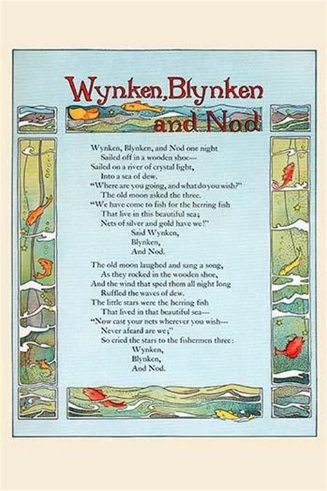 Wynken, Blynken, and Nod by Eugene Field - Art Print-B058724