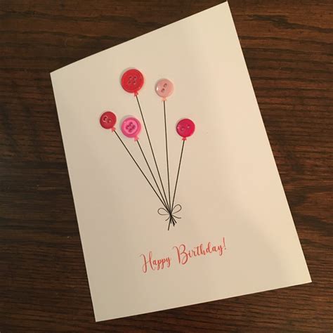 DIY Button Balloon Birthday Card | BarkingSquirrel