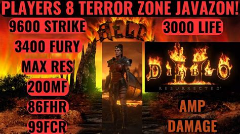 Diablo 2 Resurrected. D2R Online Players 8 Javazon Build. Terror Zone ...