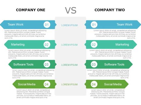 Comparison Charts Templates