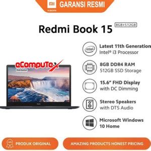 Jual LAPTOP XIAOMI REDMI BOOK 15 INCH 8GB 512GB SSD NOTEBOOK 15.6" XIAO ...