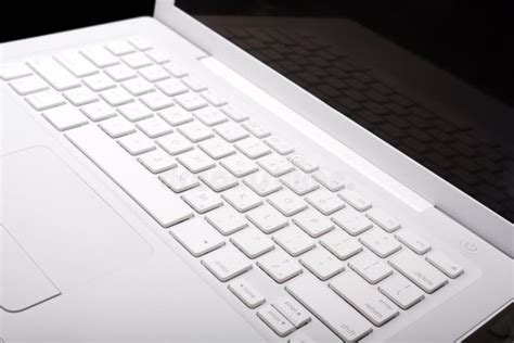 White laptop keyboard stock image. Image of equipment - 7364377