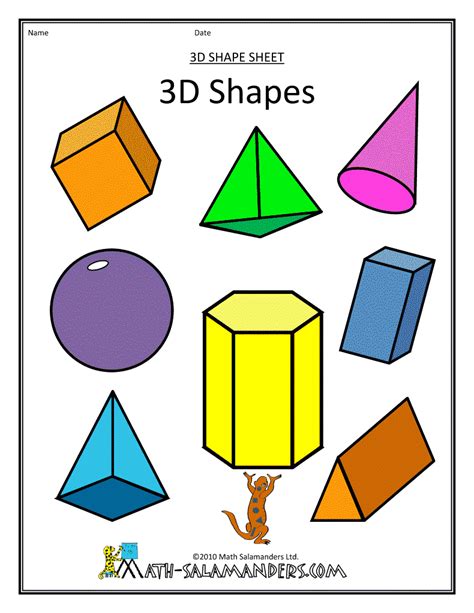 Pictures Of Three Dimensional Shapes