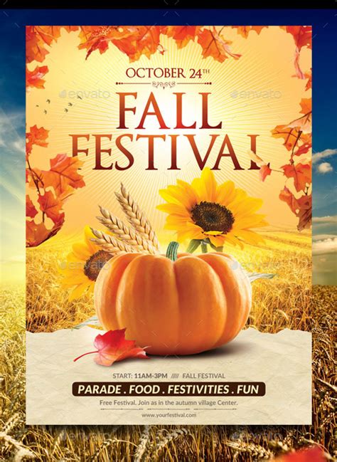 Fall Festival Flyer Template Word
