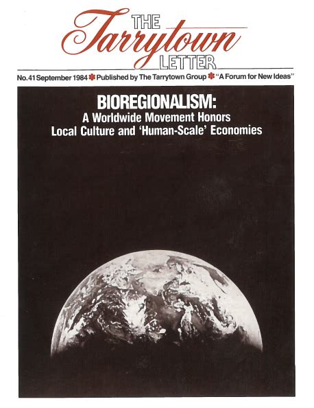 Bioregionalism - Thomas Berry