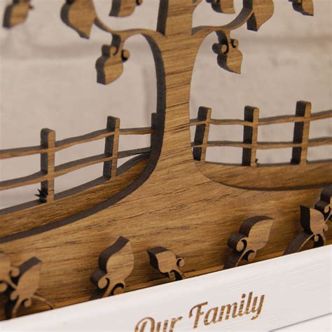 Personalised Wooden 3D Layered Family Tree Wall Art By Urban Twist | notonthehighstreet.com