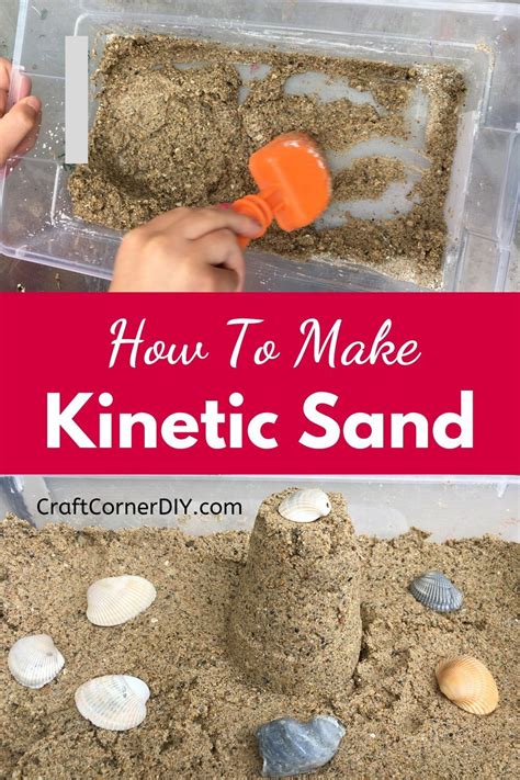 How To Make Kinetic Sand - Craft Corner DIY | Make kinetic sand, Diy ...