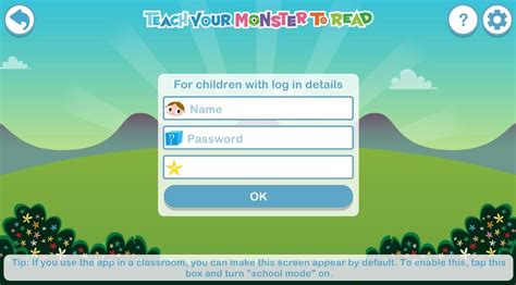 Help with logins and passwords - Teach Your Monster to Read