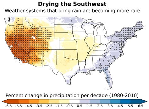 Southwest sliding into a drier normal: Weather patterns that bring rain are becoming less ...