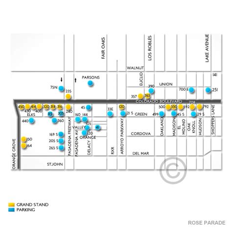 Rose Parade Route Map