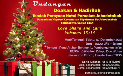 Contoh Undangan Natal Keluarga Contoh Undangan Natal Wood Scribd - Riset