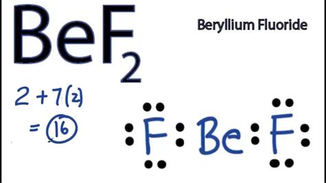 BeF2 Lewis Structure - How to Draw the Lewis Structure for BeF2 - YouTube