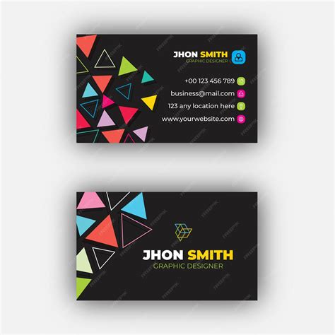 Premium Vector | Modern professional business card design premium vector