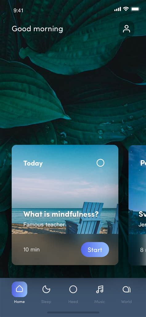 Meditation APP by Dragon Lee for Orizon: UI/UX Design Agency on Dribbble