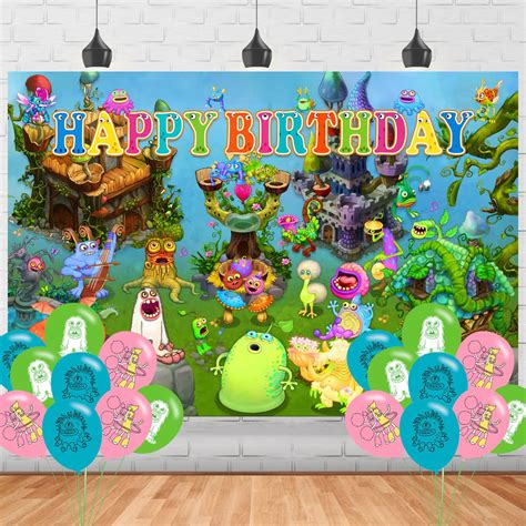 Buy My Singing Monsters Party Banner,My Singing Monsters Backdrop 7x5 My Singing Monsters ...