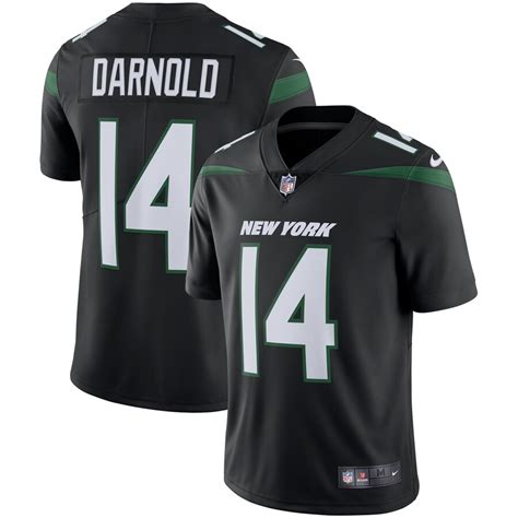 Men's New York Jets Sam Darnold Nike Stealth Black Vapor Limited Jersey