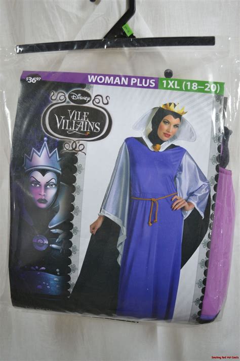 Disney Evil Queen Costume Womens PLUS Sz 1XL OR 2XL Vile Villains ...