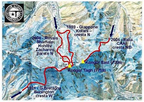 Climbing lines on Kongur Tagh : Photos, Diagrams & Topos : SummitPost