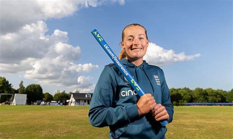 England cricketer Sophie Ecclestone joins grassroots cricket session in Nottingham