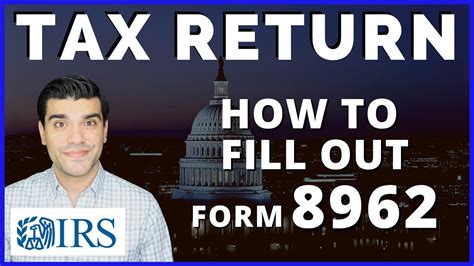 Form 8962: How to Fill Out Form 8962 - Premium Tax Credit 1095-A Health ...