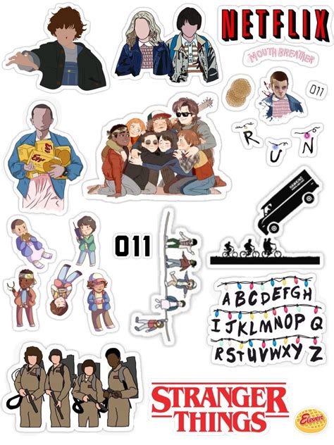 Stranger things stikers | Stranger things sticker, Stranger things ...