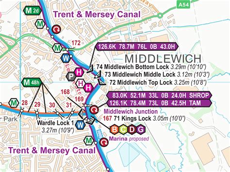 Trent & Mersey Canal Map – Waterway Routes