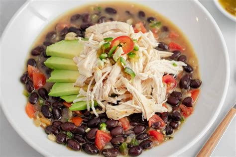 Easy, Easy, Chicken and Black Bean Soup - A Dash of Macros