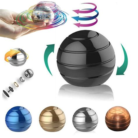 Kinetic Desk Toys,Full Body Optical Illusion Fidget Spinner Ball,Stress Relief Toys Optical ...