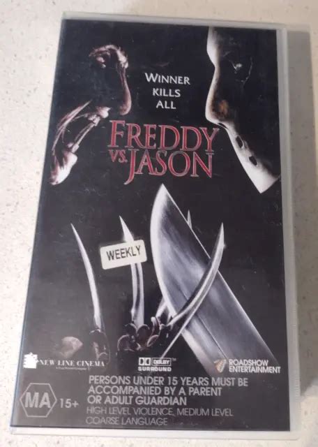 FREDDY VS JASON VHS Pal Small Box Ex rental nightmare on elm street Friday 13th EUR 104,99 ...