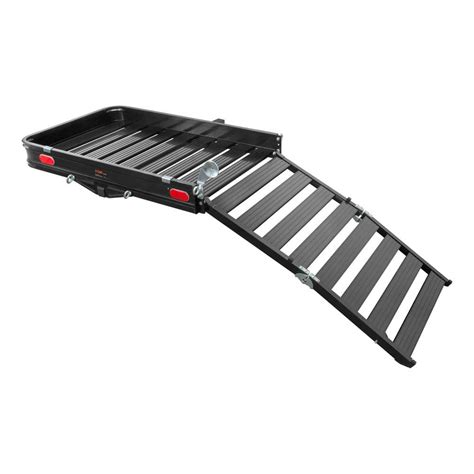 CURT 500 lb. Capacity 50 in. x 30 in. Aluminum Hitch Cargo Carrier for ...