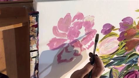 How to paint a peony - YouTube