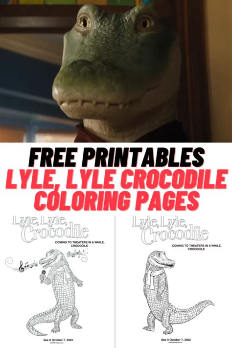 FREE Lyle, Lyle Crocodile Coloring Pages - Guide For Geek Moms